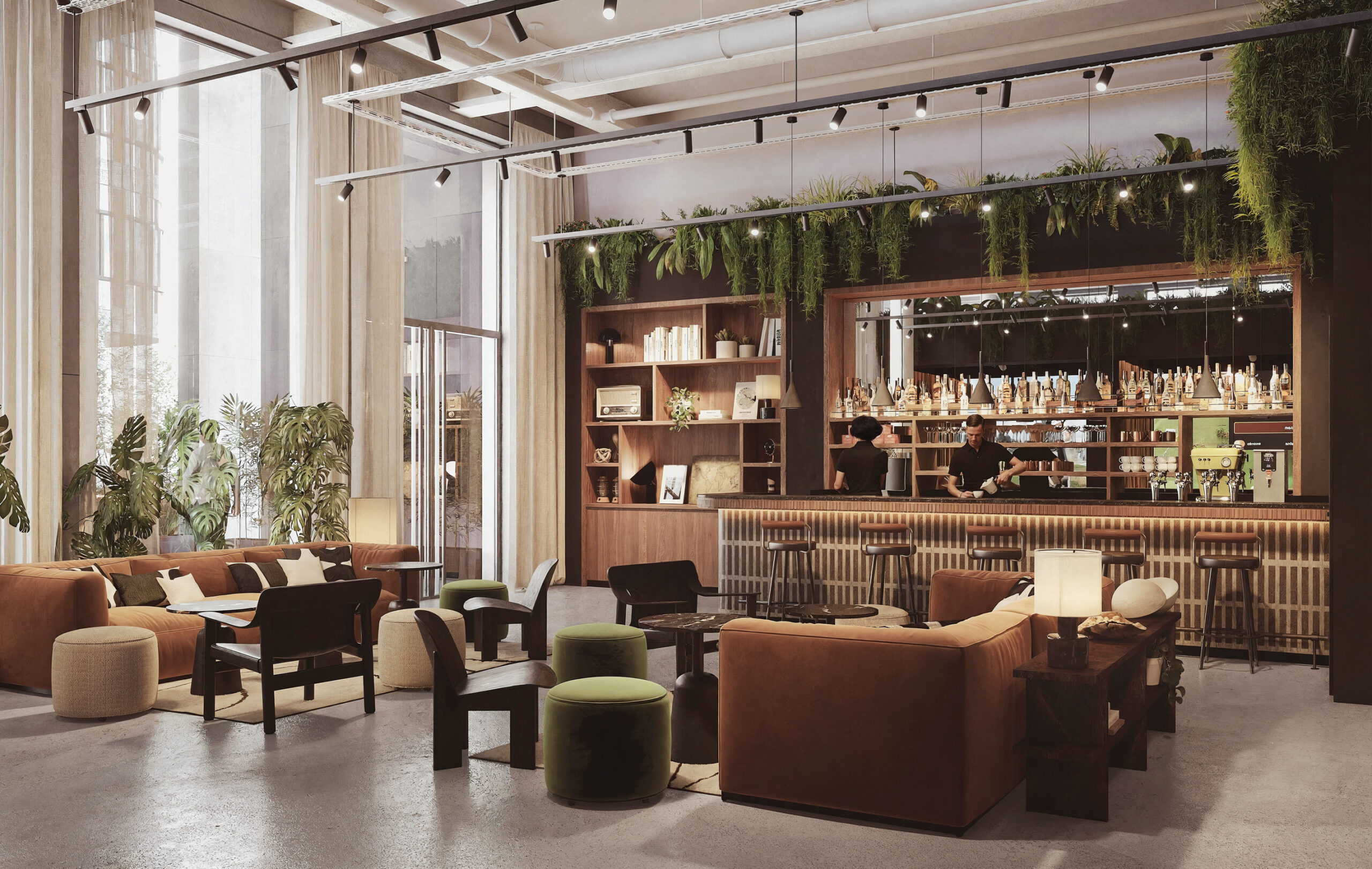 Loft 53 golf indoor avec simulateur trackman après les travaux